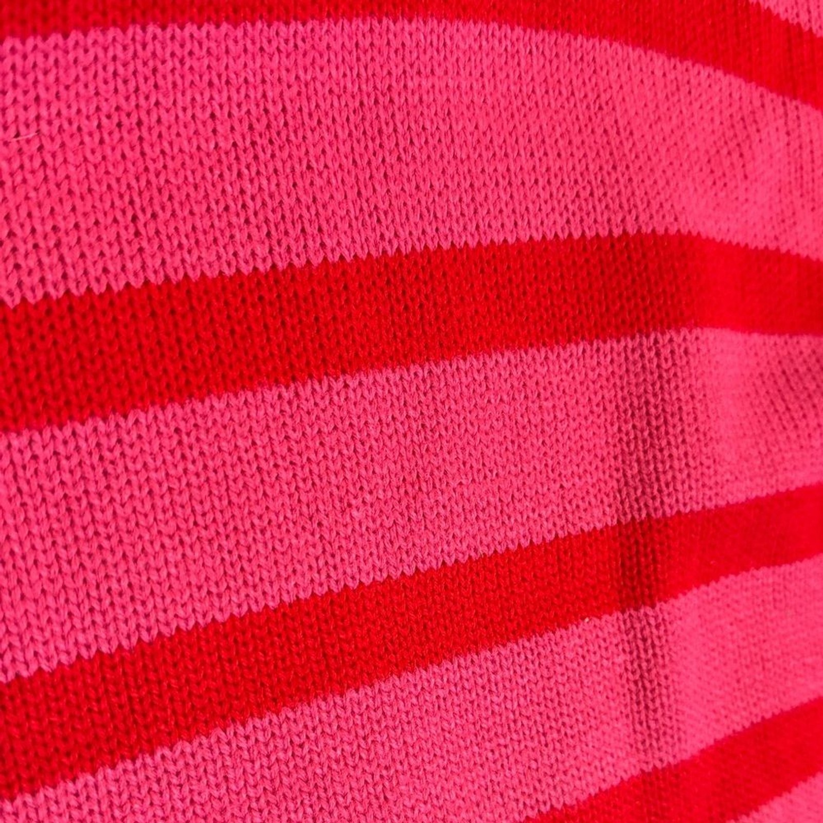 Sugarlips Striped Pink, red mock turtle neck with flare bell sleeves medium
