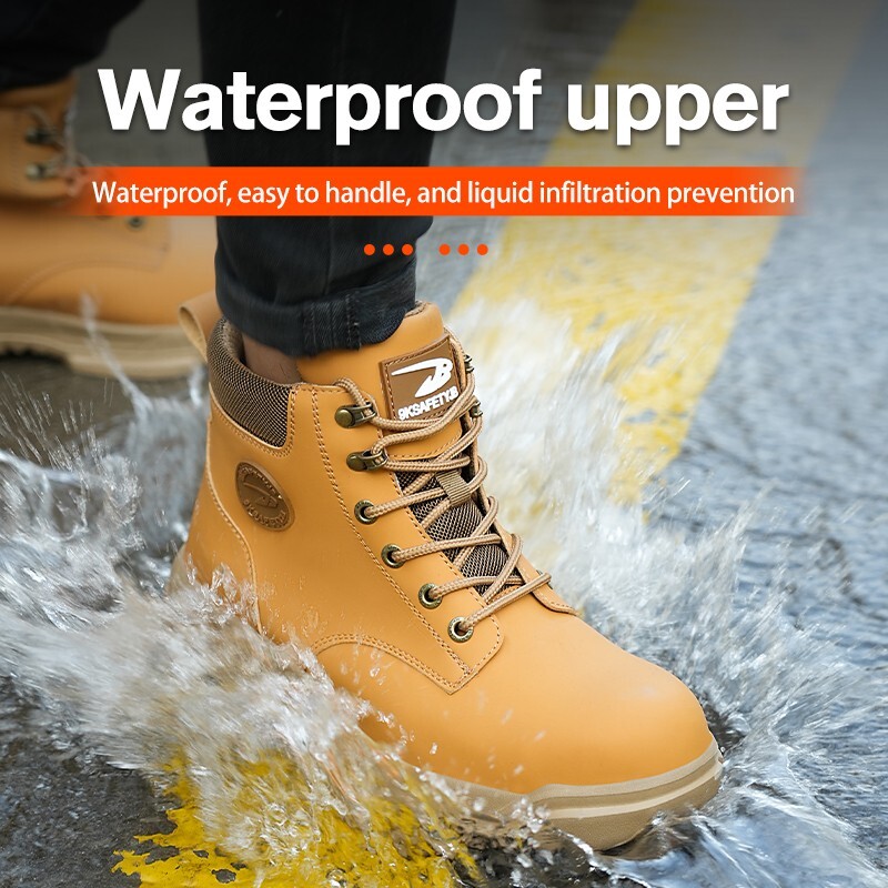 Safety Shoes Men Work Sneakers Indestructible Shoes Anti-smash Puncture-Proof