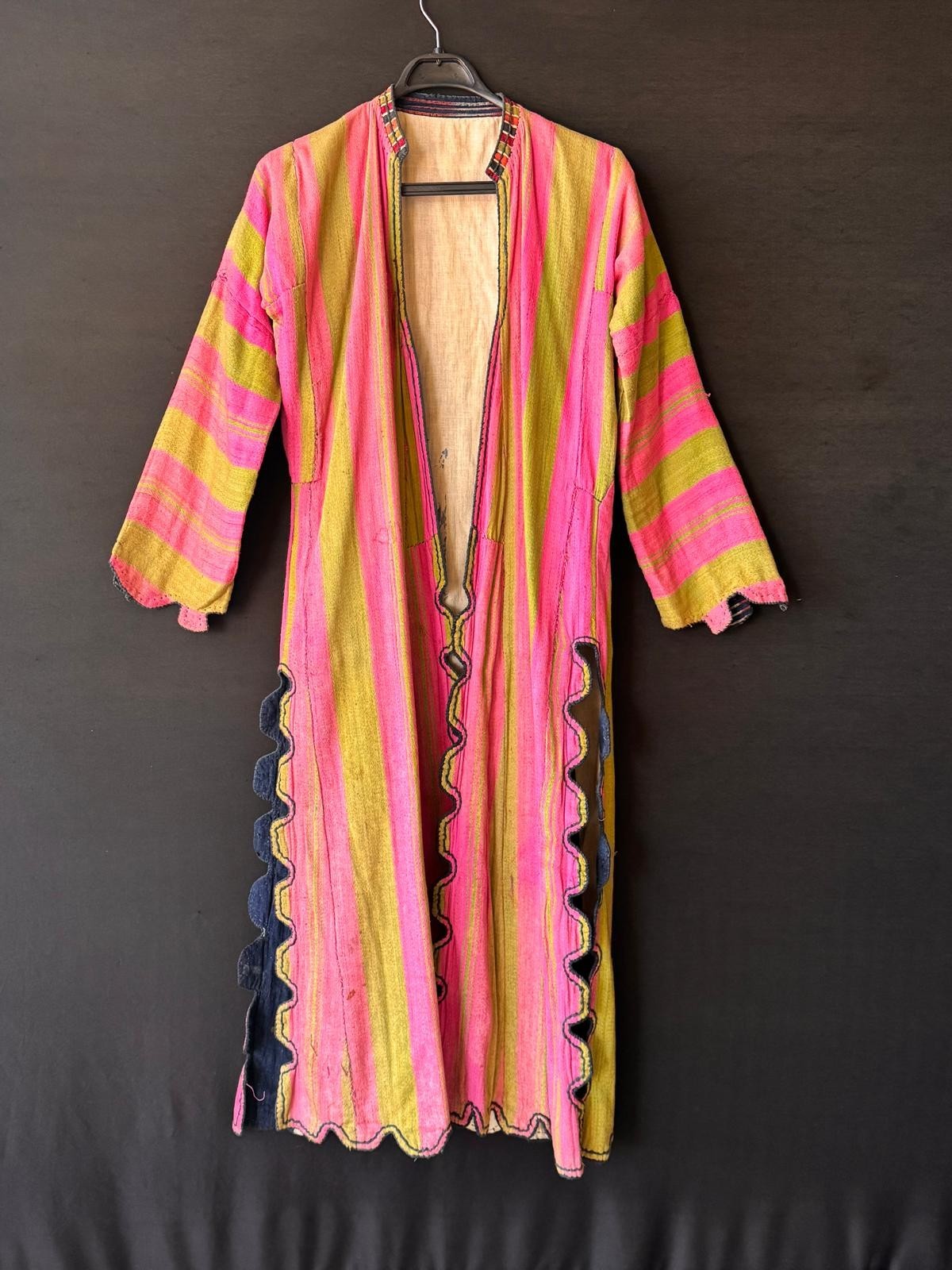 1900s Antique Ottoman Turkish Costume,Anatolian Three Skirts, Antique Kaftan