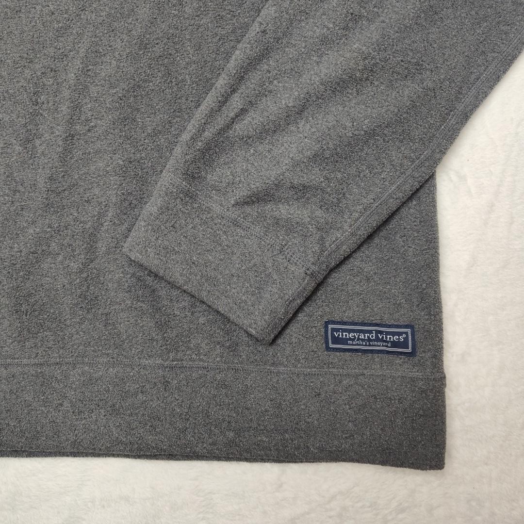 Vineyard Vines Sweater Mens Medium Gray Fleece Crewneck Pullover Soft Casual