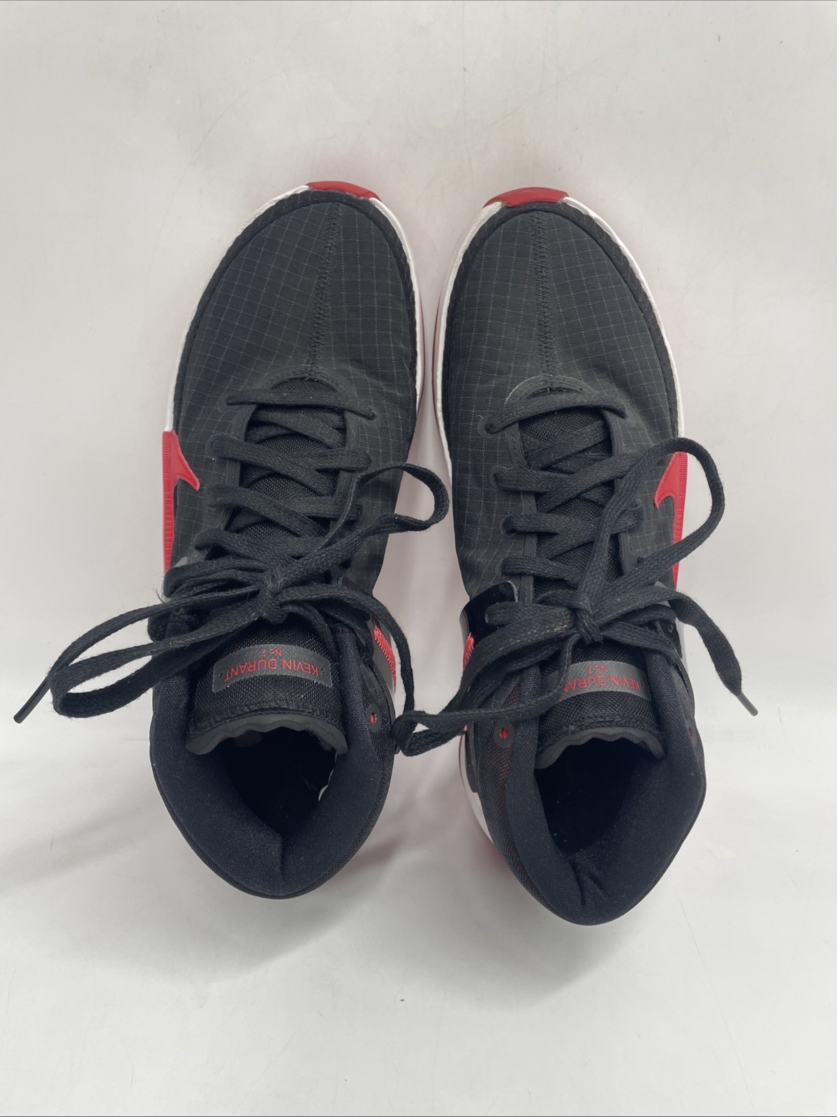 2020 Nike Kevin Durant 13 Bred Men’s 9.5 Black/Red Basketball Shoes (CI9948-002)