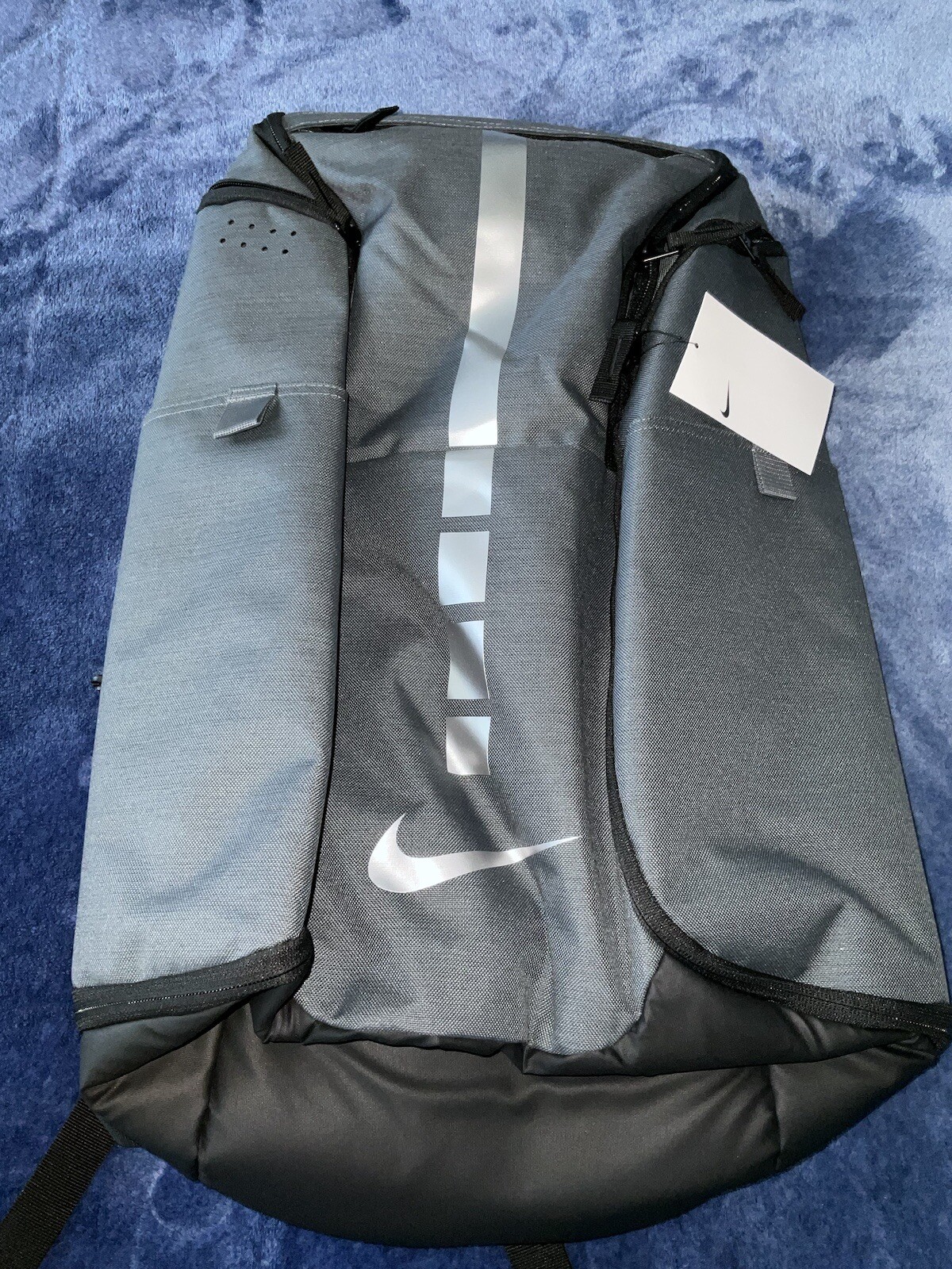 Nike Hoops Elite Pro Grey/Silver Basketball Backpack BA5554-022 NWT