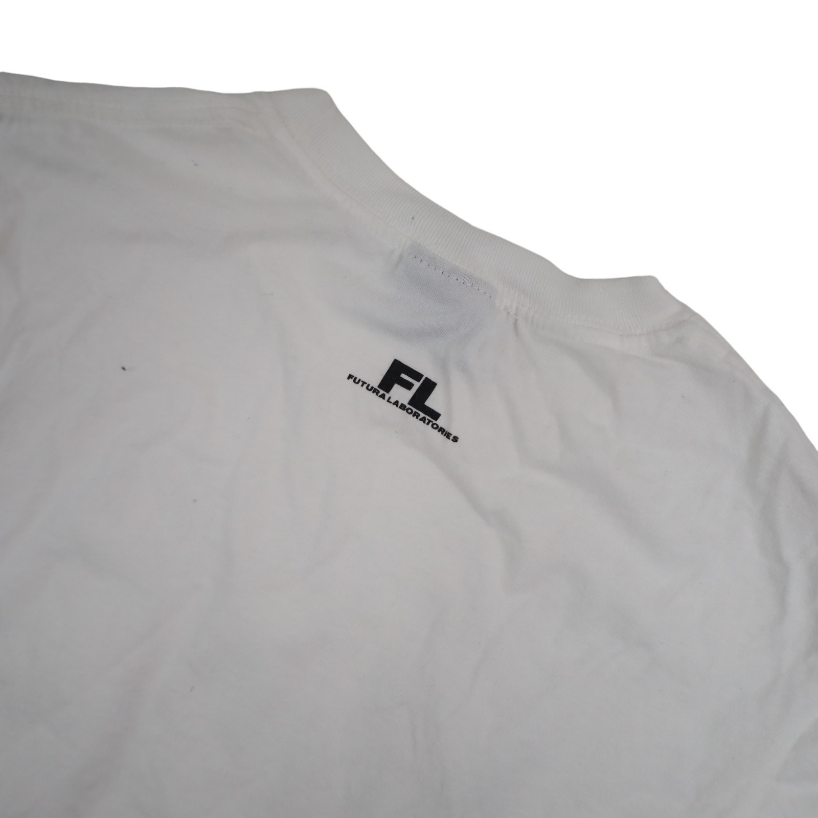 Futura Laboratories FL-001 Mens Small Graphic T Shirt White