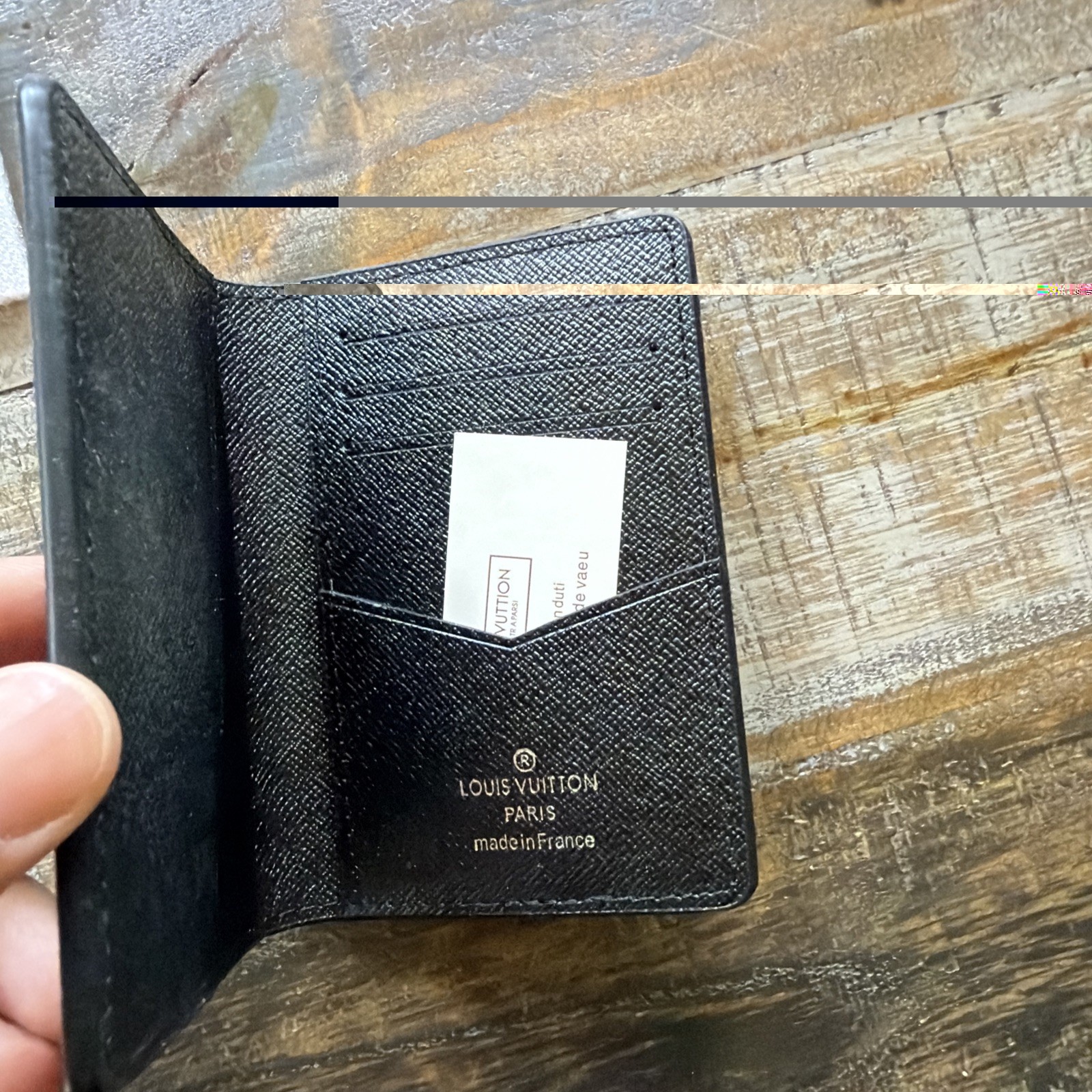 Louis Vuitton LV Black Monogram Eclipse Pocket Organizer
