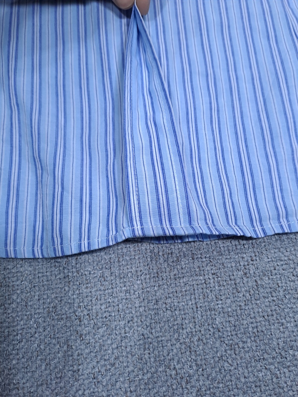 Giorgio Boldetti men’s tailoring shirt size XL blue striped high Italian tailoring