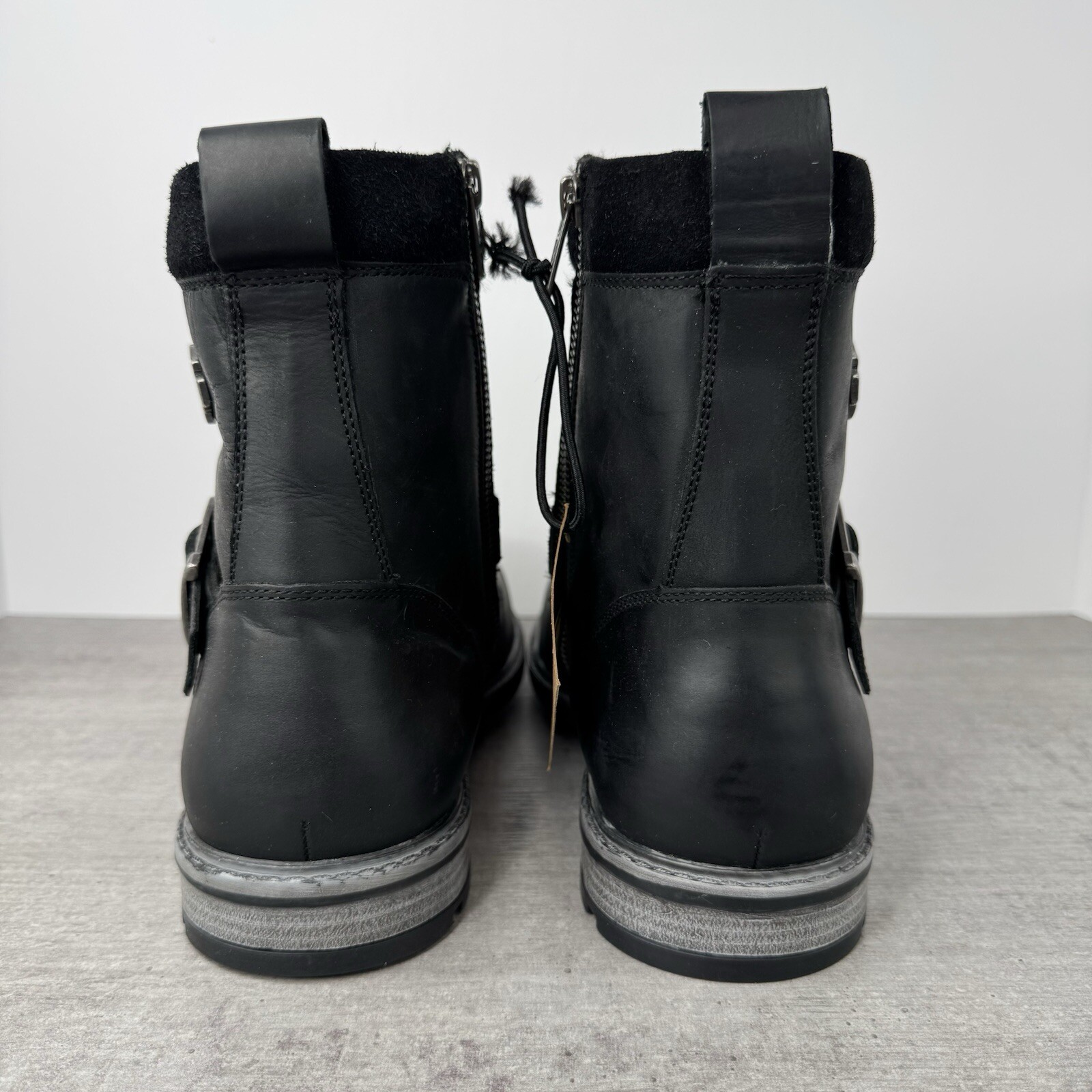 Harley-Davidson Hicklyn Strap 6.75″ Black Motorcycle Boot D96276 Men’s Size 11.5