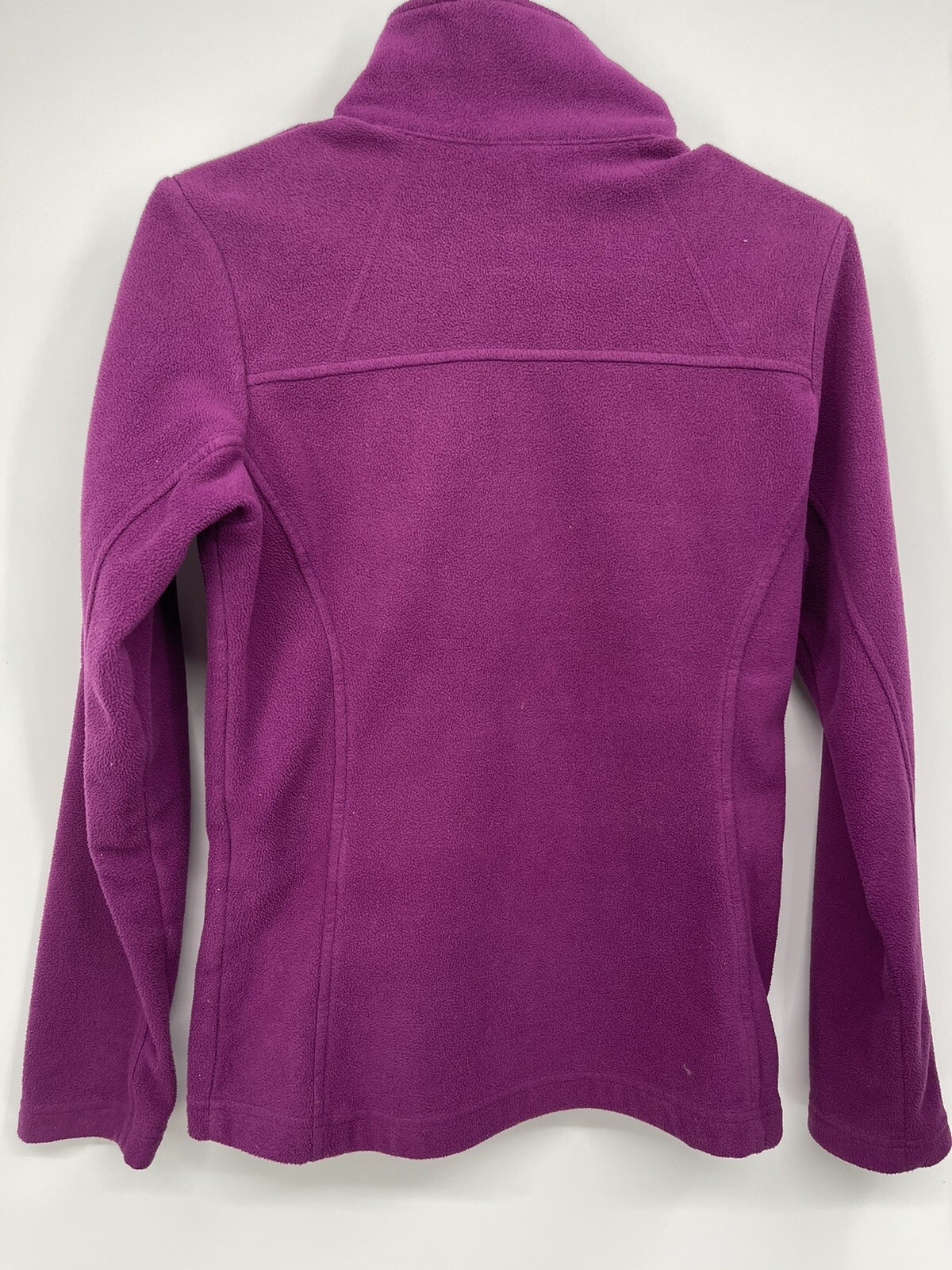 Columbia XS Fast Trek II Fleece Jacket Women Purple Excellent Full Zip Mock Neck