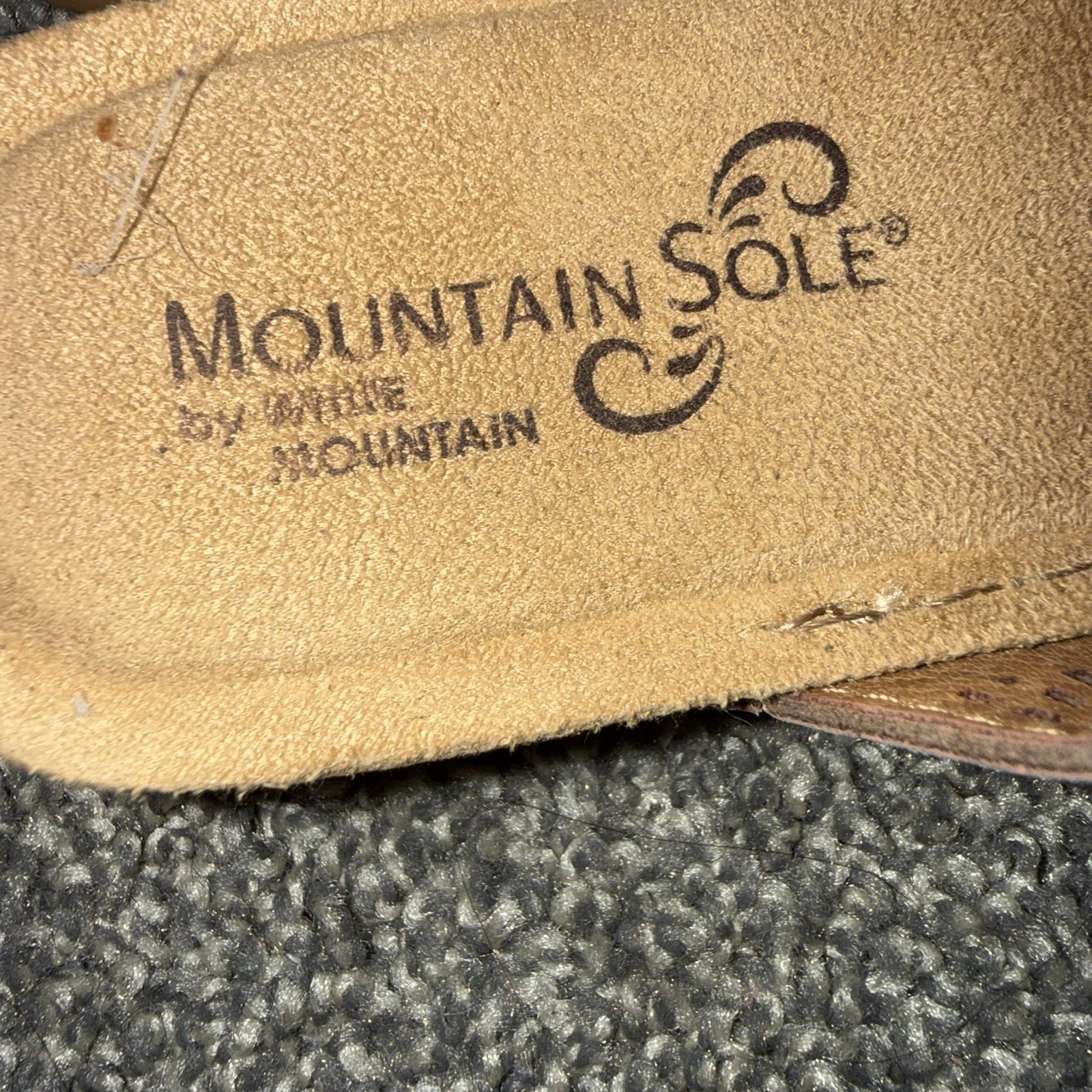 Mountain Sole By White Mountain Women’s Gray Perforated Slide Sandals Comfort