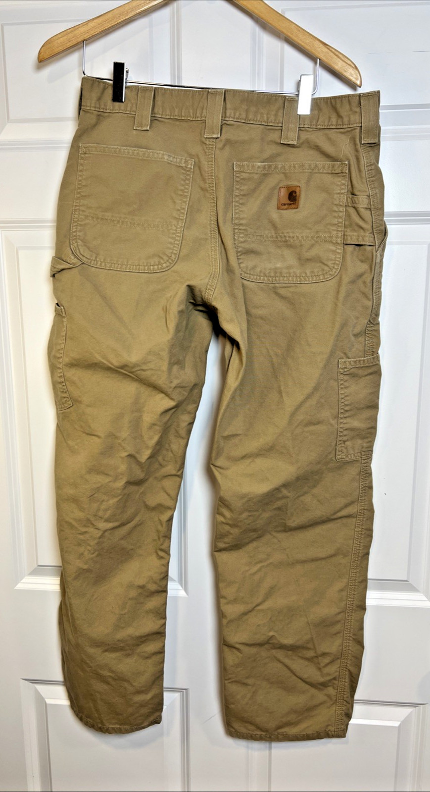Carhartt B151 Canvas Utility Pants Men’s 32×30 Beige Work Dungaree 100% Cotton