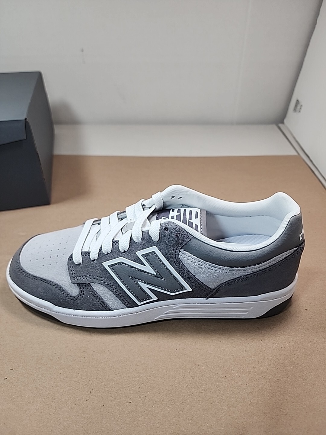Size 9.5 New Balance 480 Castlerock Raincloud BB480LEC Grey White Unisex Men’s