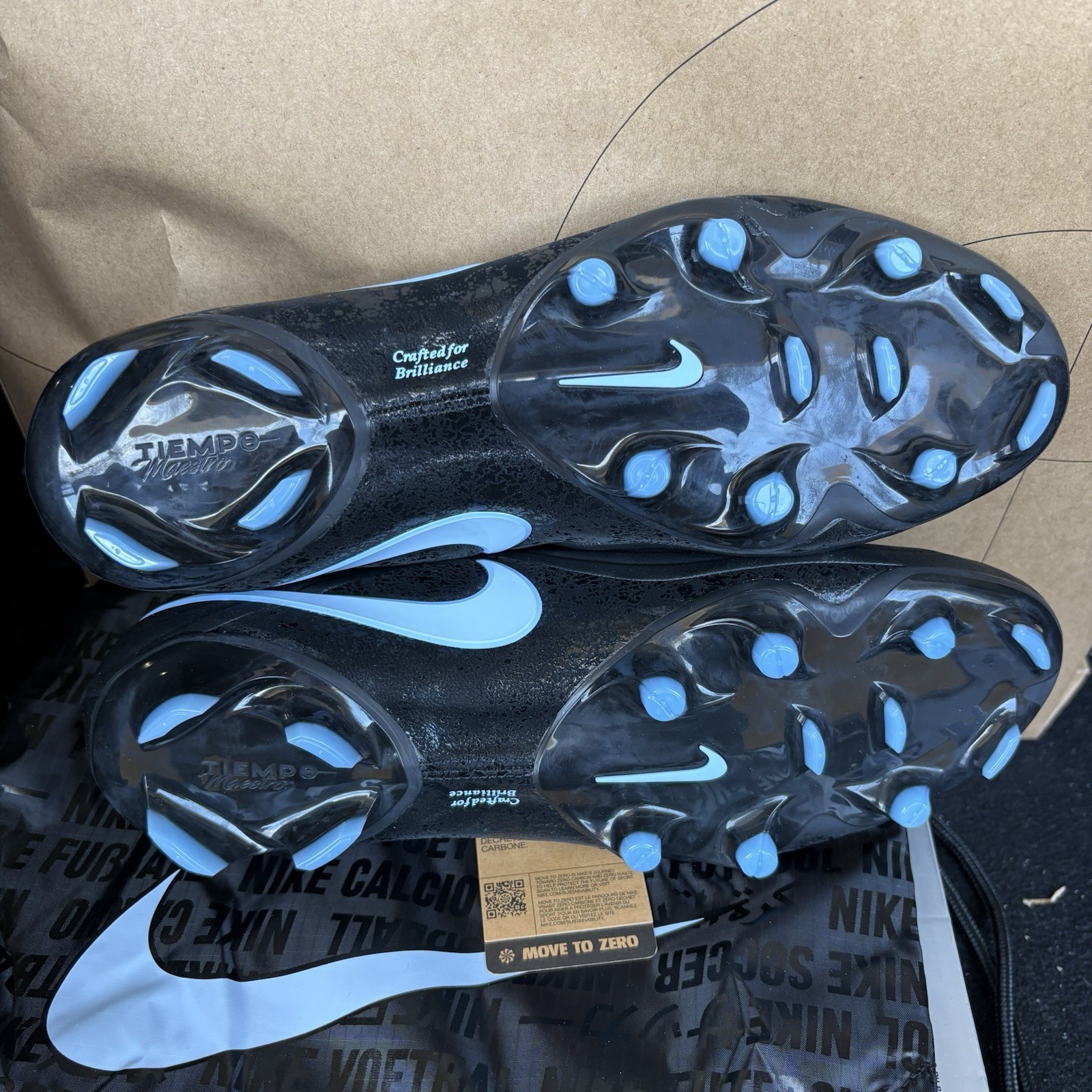 NENike Tiempo Maestro Elite FG ‘Black Ice Blue’ Men’s Size 13 NBY HQ3157-040