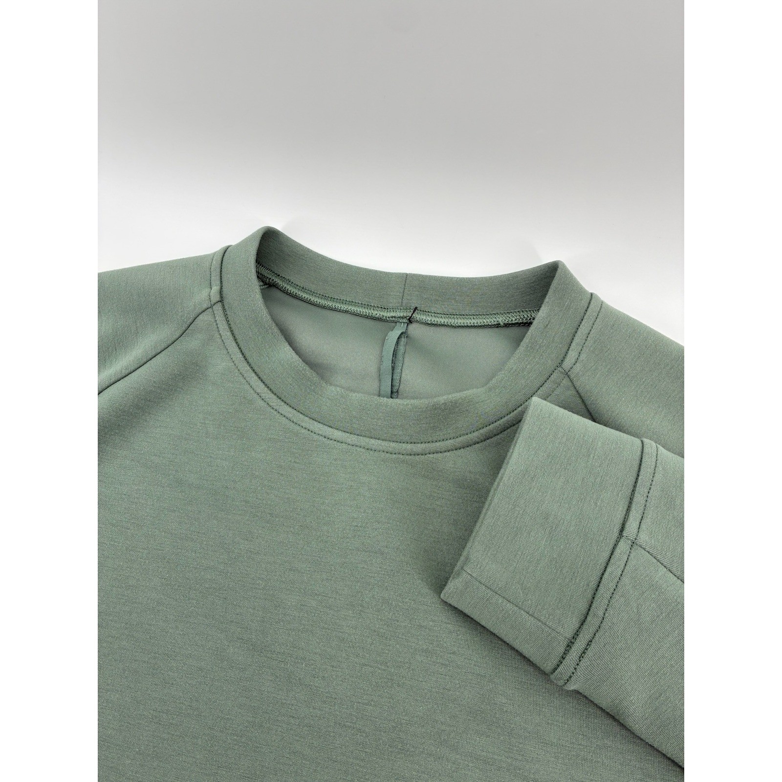 Lululemon City Sweat Crewneck Pullover Sage Green XL Sweatshirt Raglan Sleeve