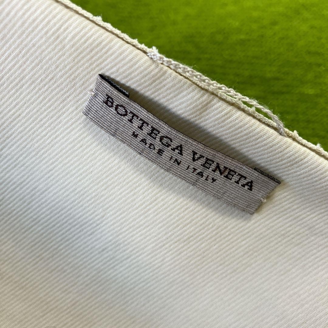 Bottega Veneta Vintage Mini Skirt Green Wool Cotton Size 40 L Authentic Japan