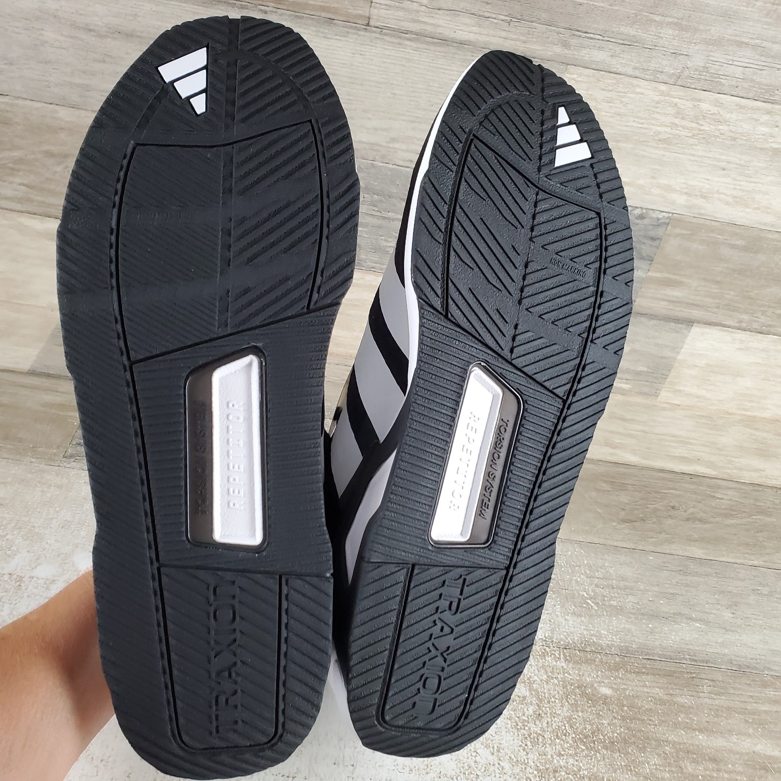 Adidas Dropset Control Mens Training Shoes Sz 13 Black White Lace Up Sneakers