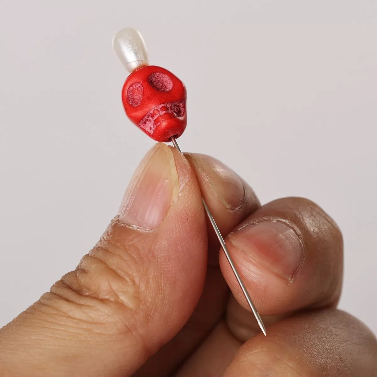 1set Skull Head Pattern Pins Evil Voodoo Curse Needles Voodoo Doll Accessories