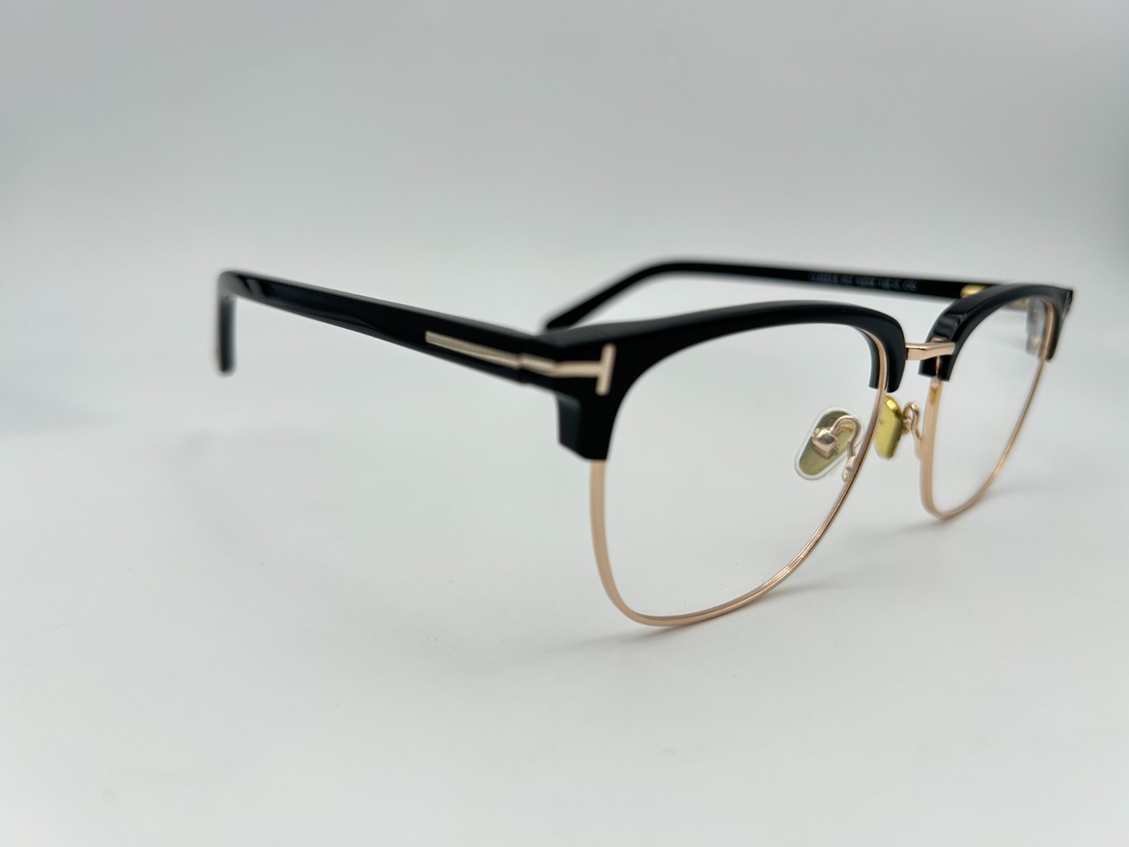 Tom Ford Sunglasses TF5683-B 001 Black Gold Gray 54 18 145 Clip on Blue light