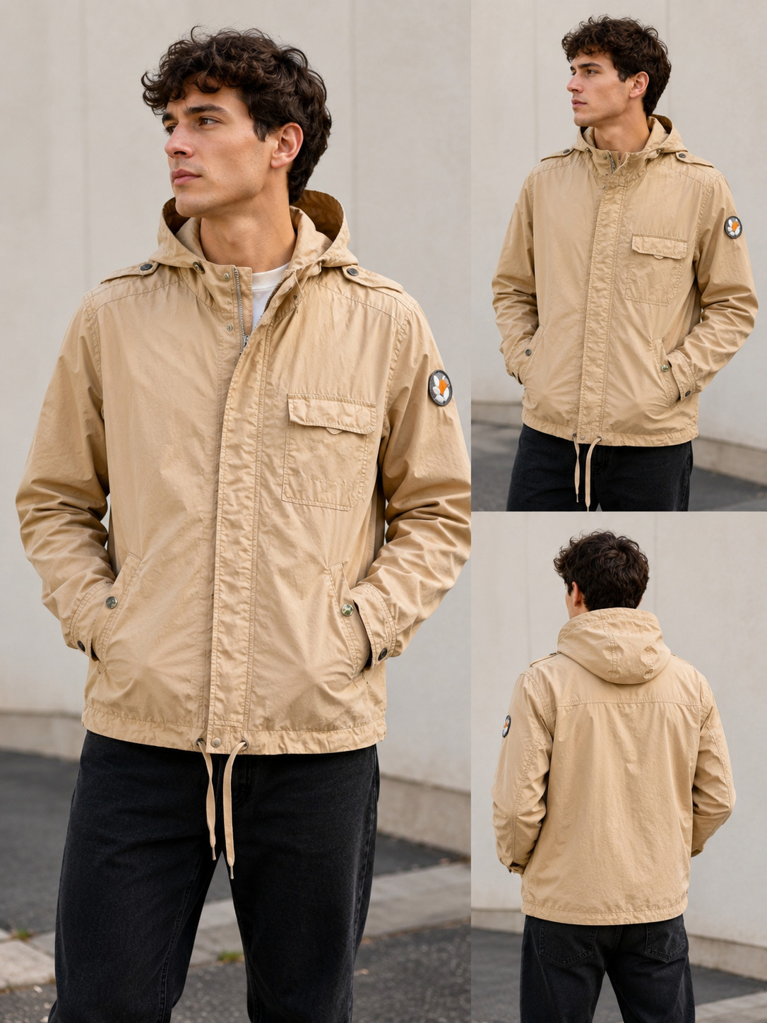 EVER Brand Hooded Cotton Jacket Size S – Rare Model