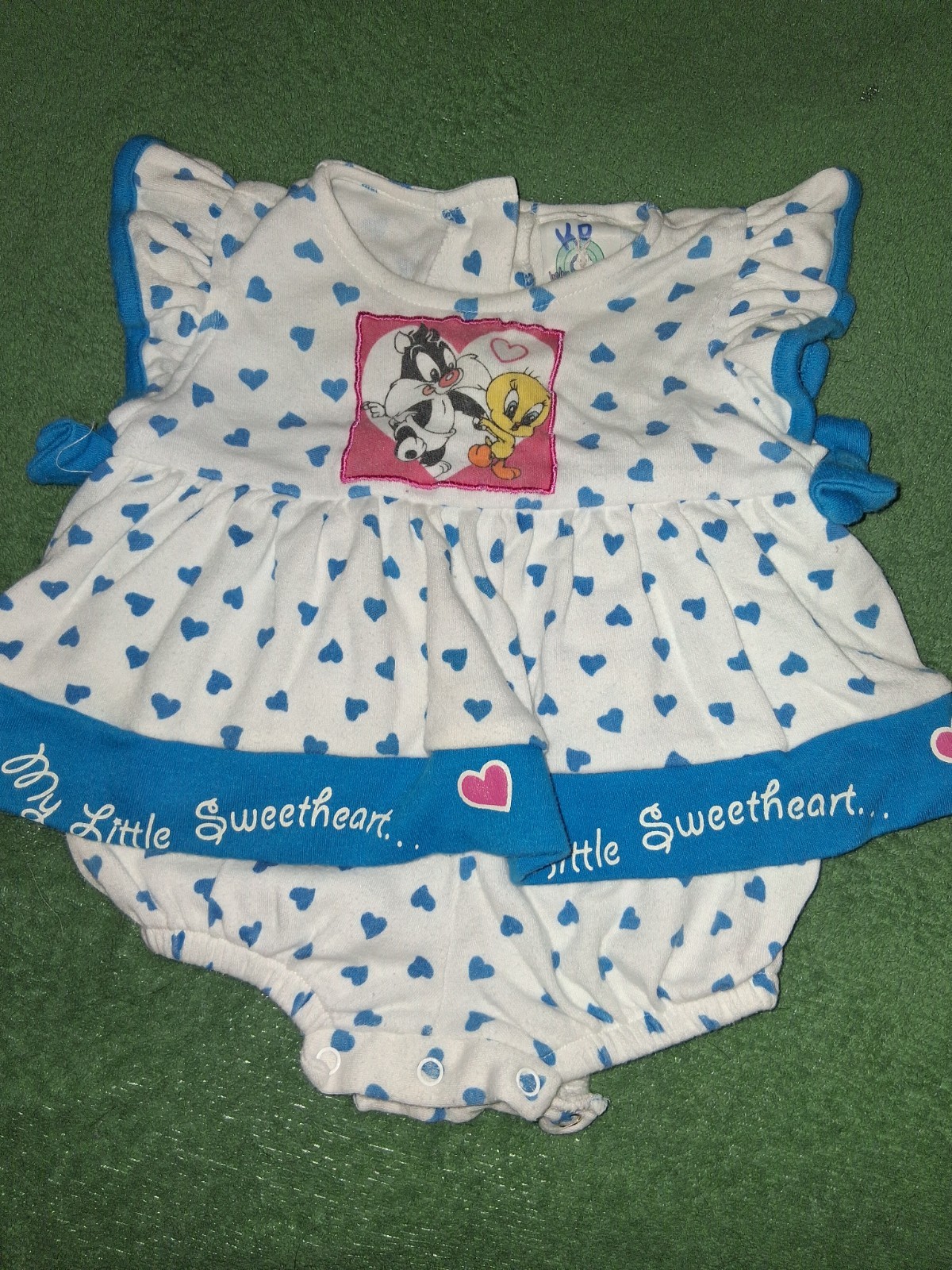 Vintage 1990 Baby Looney Tunes Baby Romper 0-3M