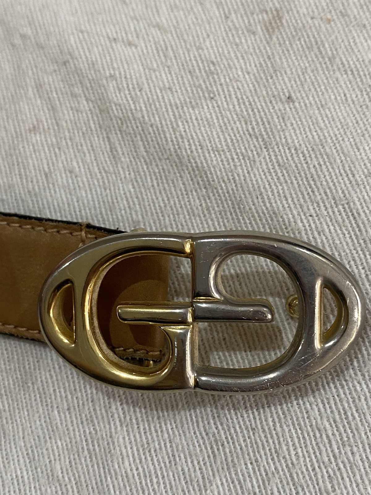 S34# Gucci Vintage Belt 75 Cm Made In Italy Length : 31 Inch Has Sign Of Wear