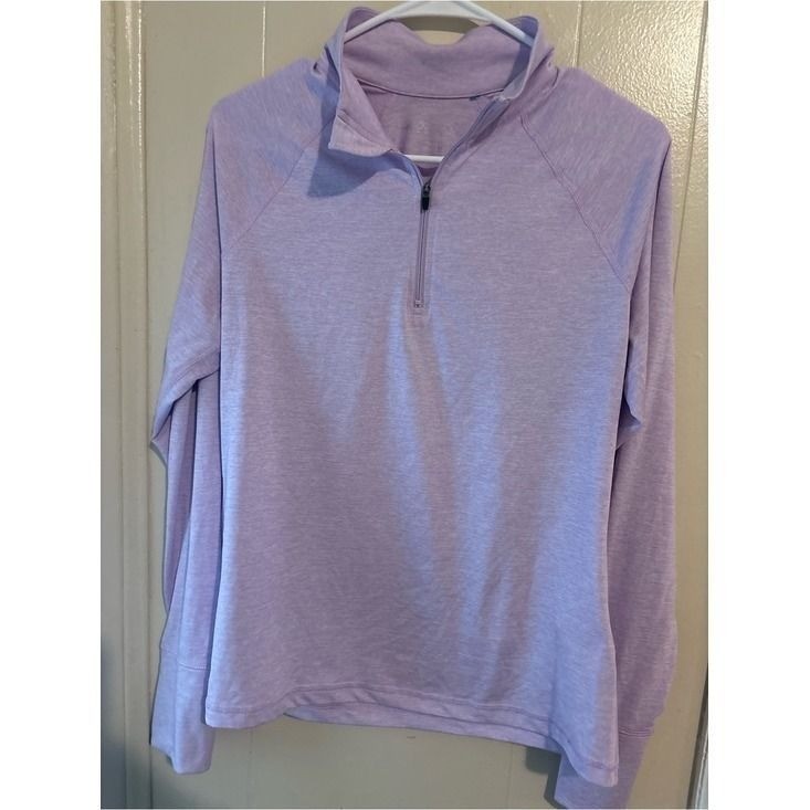 Ideology Lilac Quarter-Zip Pullover sweater