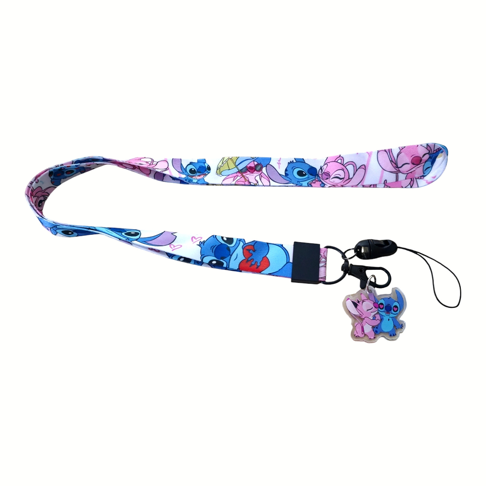 Disney Stitch Lilo And Stitch Cartoon Character Colorful Lanyard ID Badge Holder