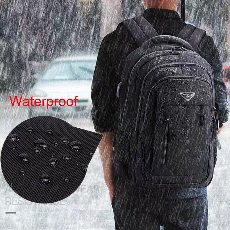 Waterproof Laptop Backpack Men School Bag Business Travel Shoulder Bag