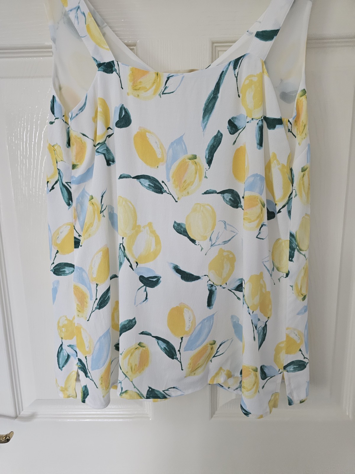 Joules Kyra Top Size 10 Lemon Tree Pattern Lined New With Tags Rrp £29.95