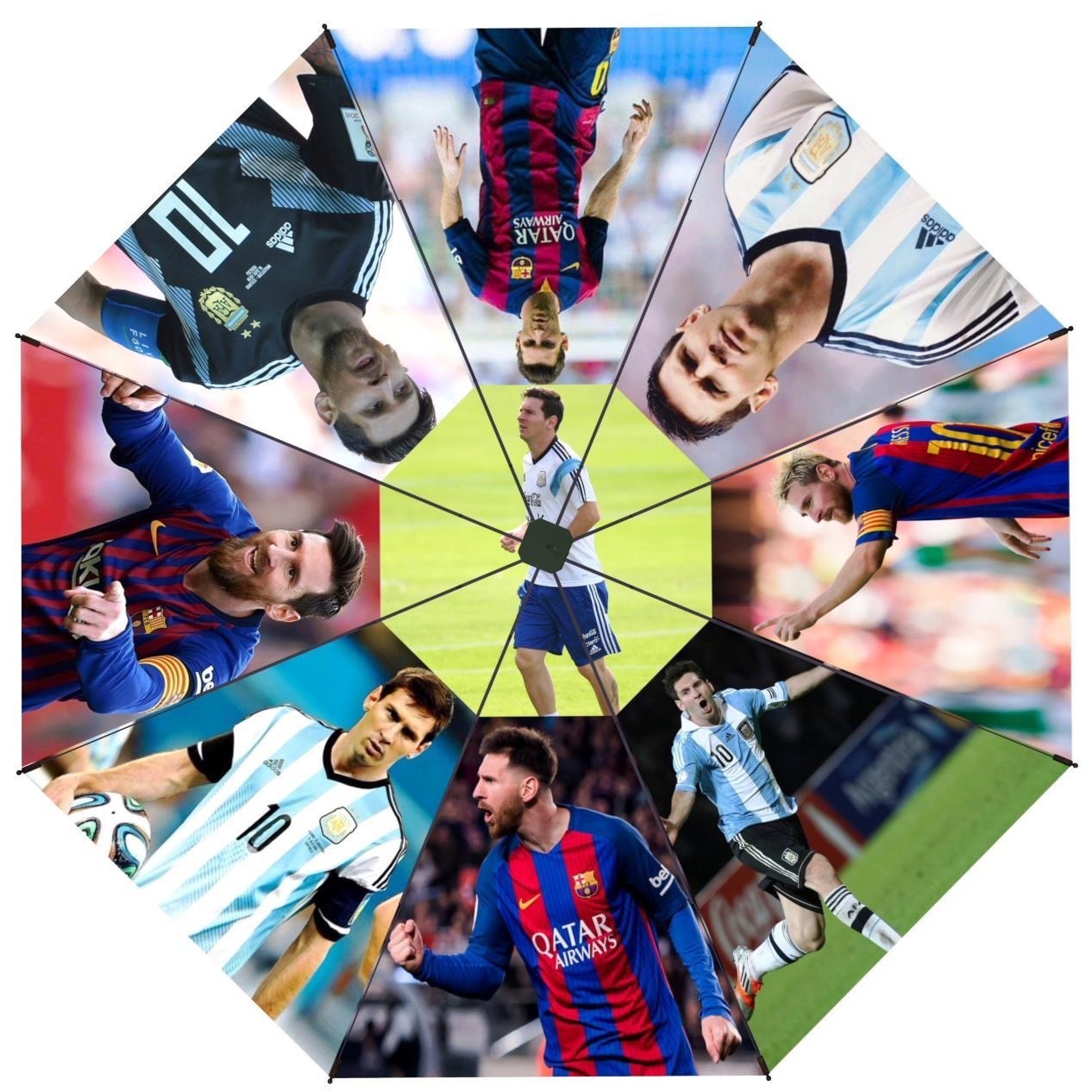 World Cup soccer star fan gift fully automatic umbrella (sun and rain protectio）