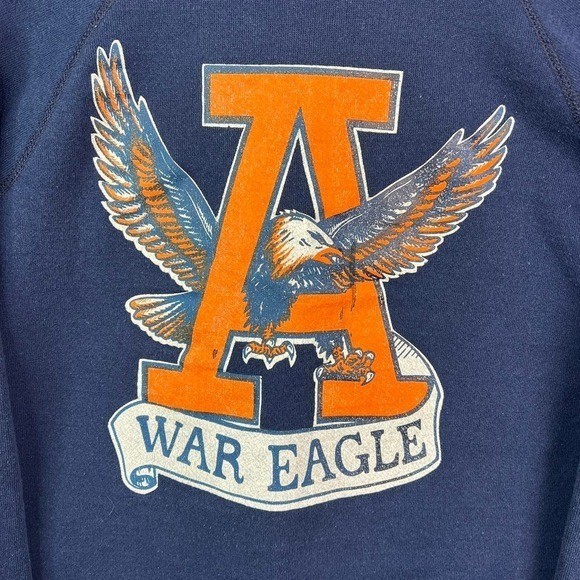 Vintage Auburn University Blue Collegiate Crewneck