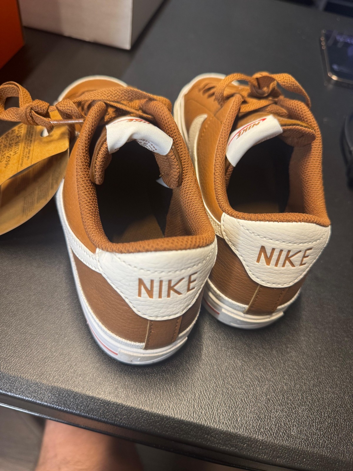Nike Court Legacy Next Nature Women’s, Tan/fire Red/sailm Size 6.5