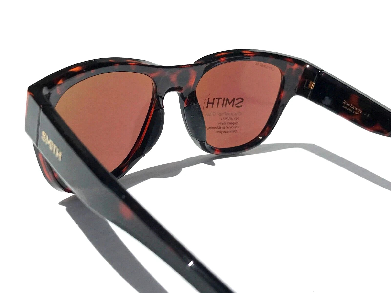 Smith Optics ROCKAWAY Tortoise ChromaPop POLARIZED Green Mirror GLASS Sunglass