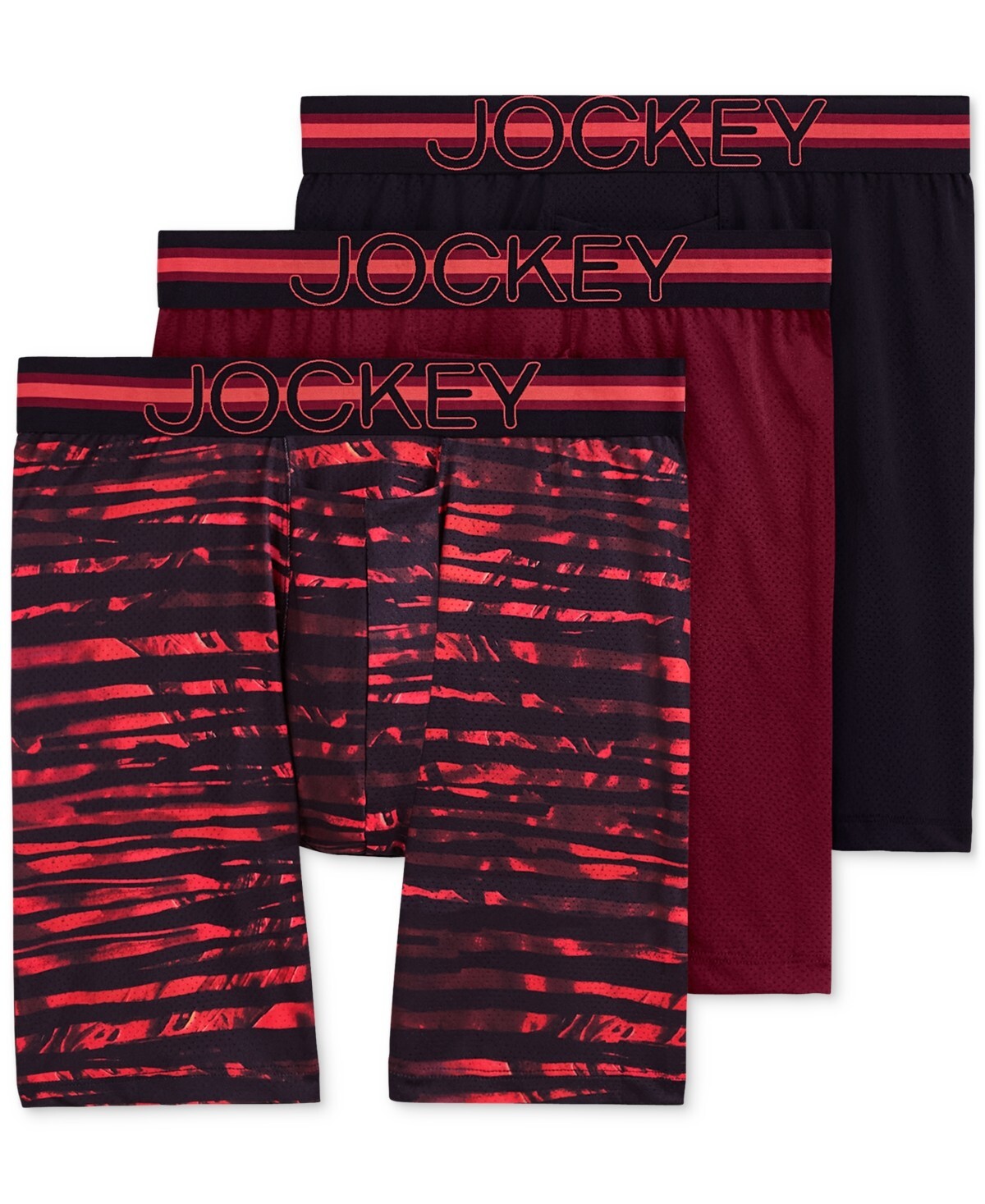 3 OR 4 PAIRS JOCKEY MEN STRETCH MICROFIBER BOXER BRIEFS MEDIUM LARGE XLARGE $34