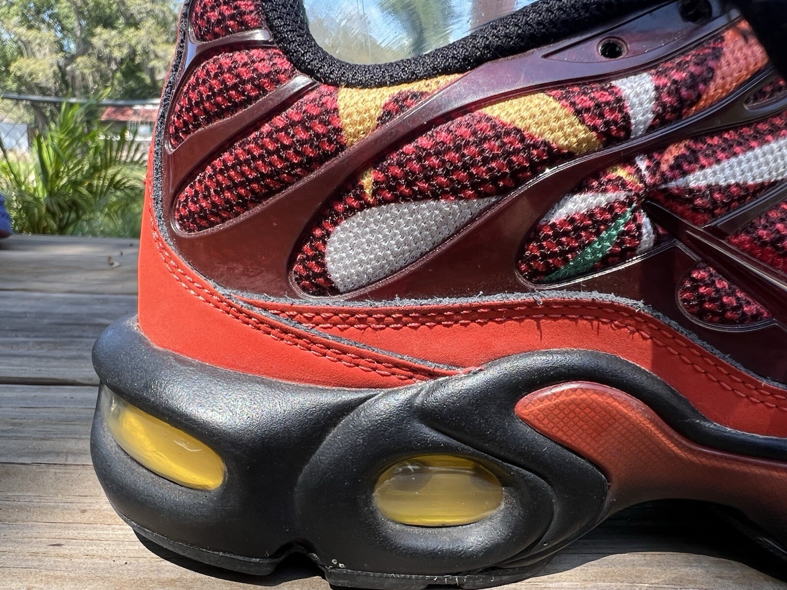 Nike Air Max Plus Tn Sunburst Pack CK9393-600 Habanero Red Sneakers Mens Size 9