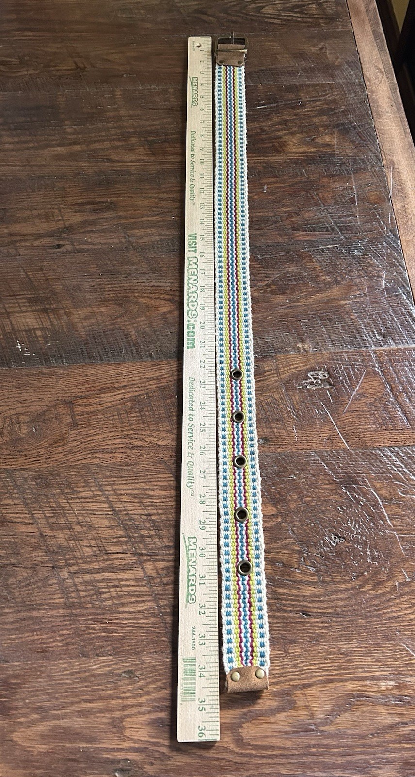 Pistil Women’s Belt Wool Size Small Adjustable Boho Multi Colored