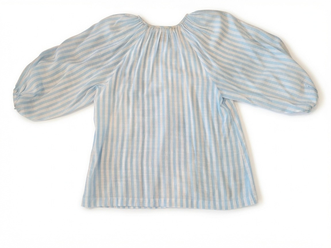 Lauren Conrad blue and white button-down top SIZE SMALL