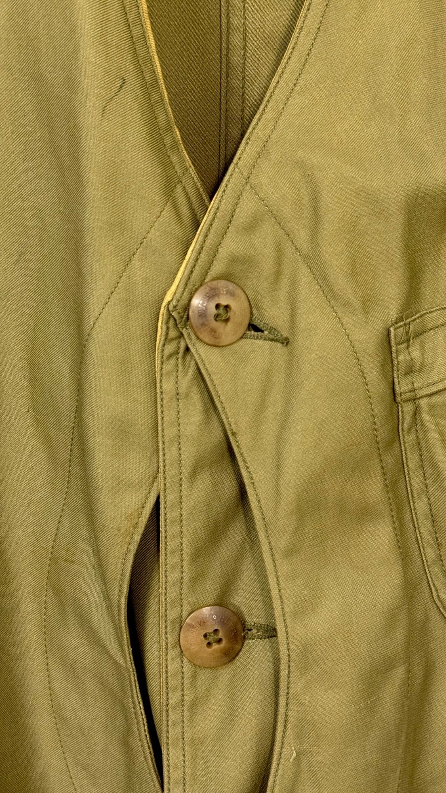 Vtg 1940s Half Moon Sateen Hunting Vest American Field Large