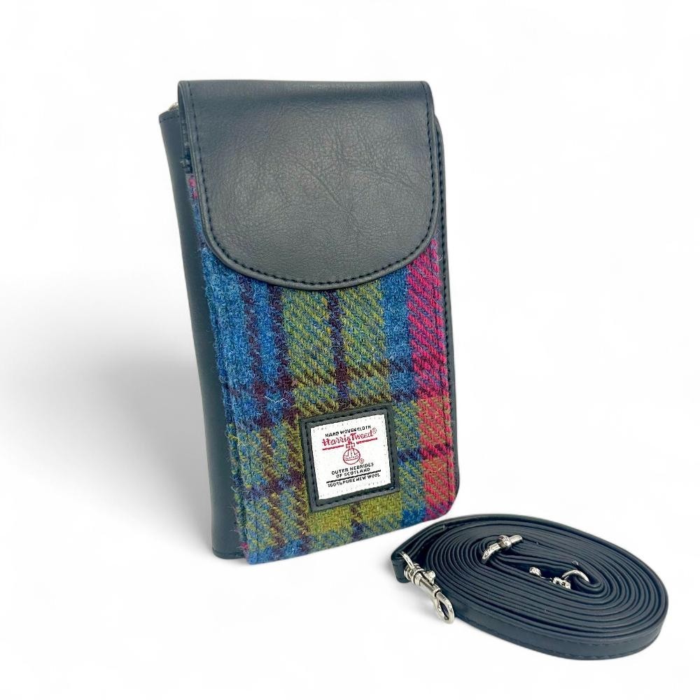 Maccessori Harris Tweed Craftsmanship Phone Purse 4.3 x 7.3 x 1.8 in
