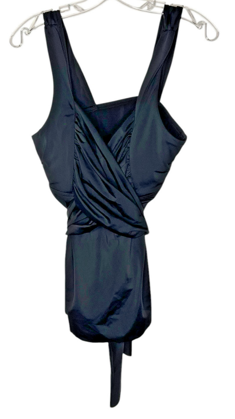 Kim Gravel x Swimsuits For All Wrap Sweetheart Top & Brief A480671 Black Size 14