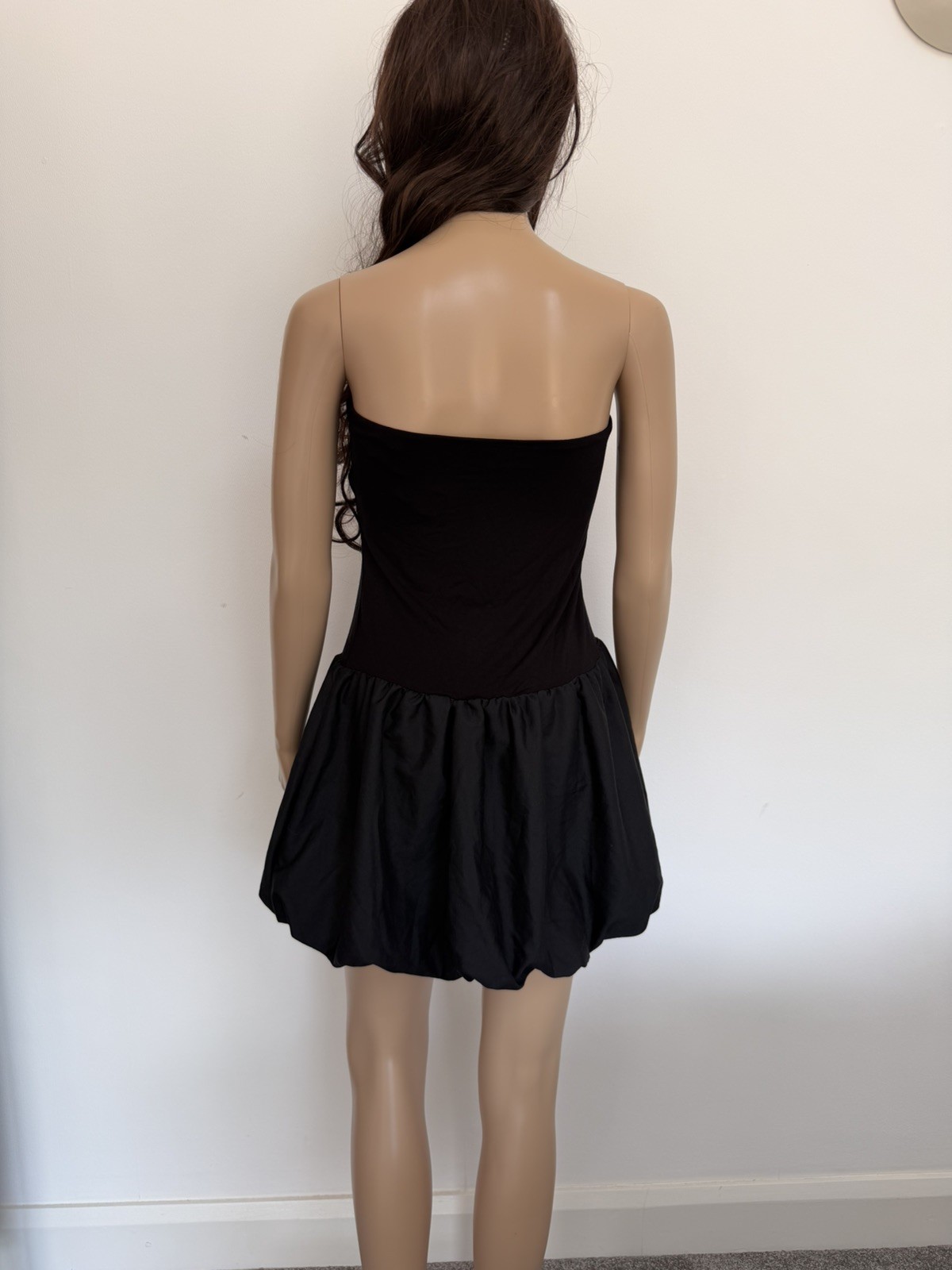 Urban Outfitters Kimchi Blue Bandeau Bubble Mini Dress – Black Size XL RRP: £29
