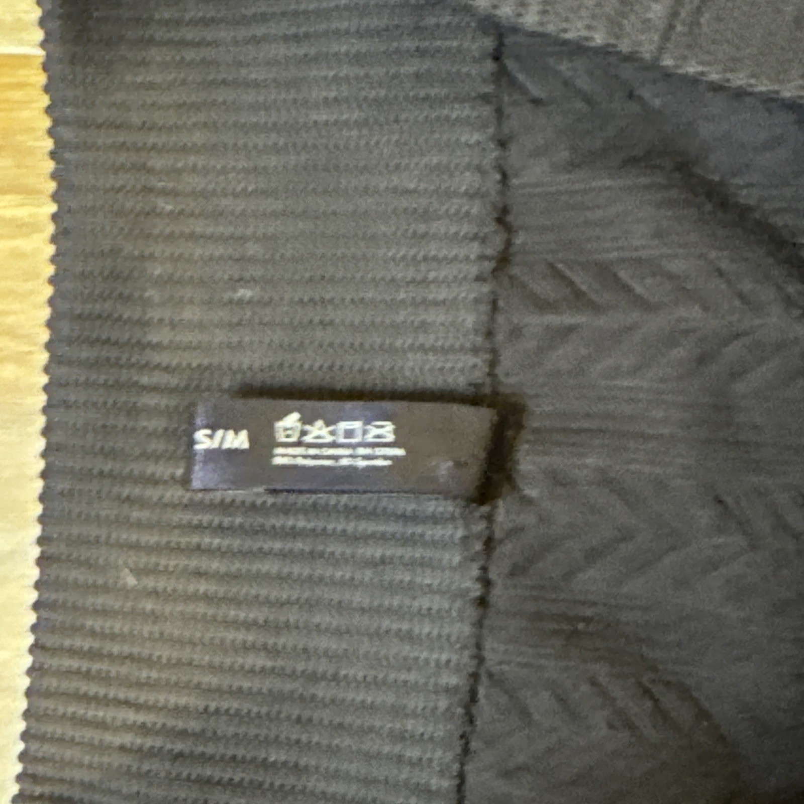 Nautica Womens Ribbed Cable Knit Fleece Lined Leggings S/M Gray EUC