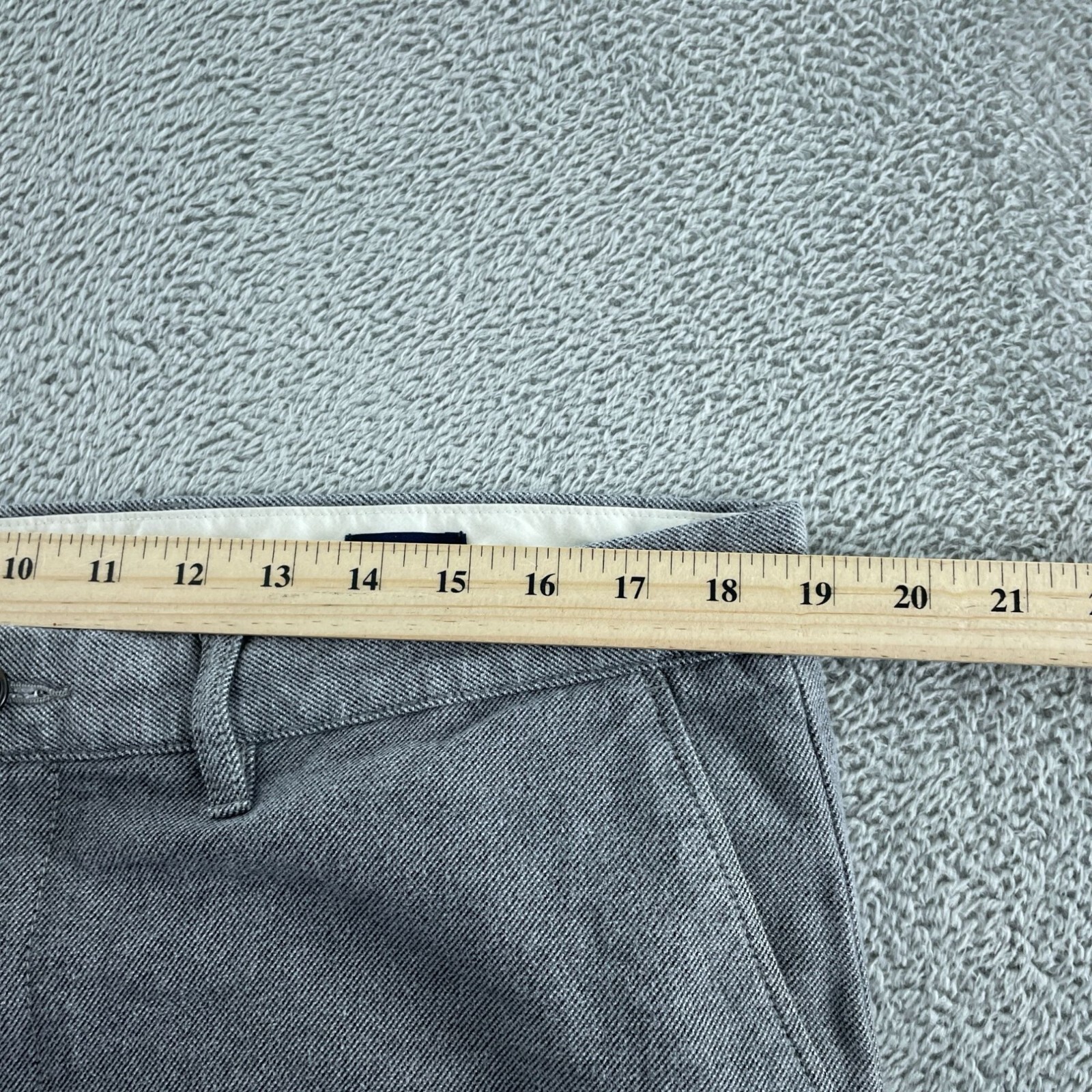 J.Crew Flex Straight Fit Mens Pants W36 L32 Gray Cotton Blend 5280