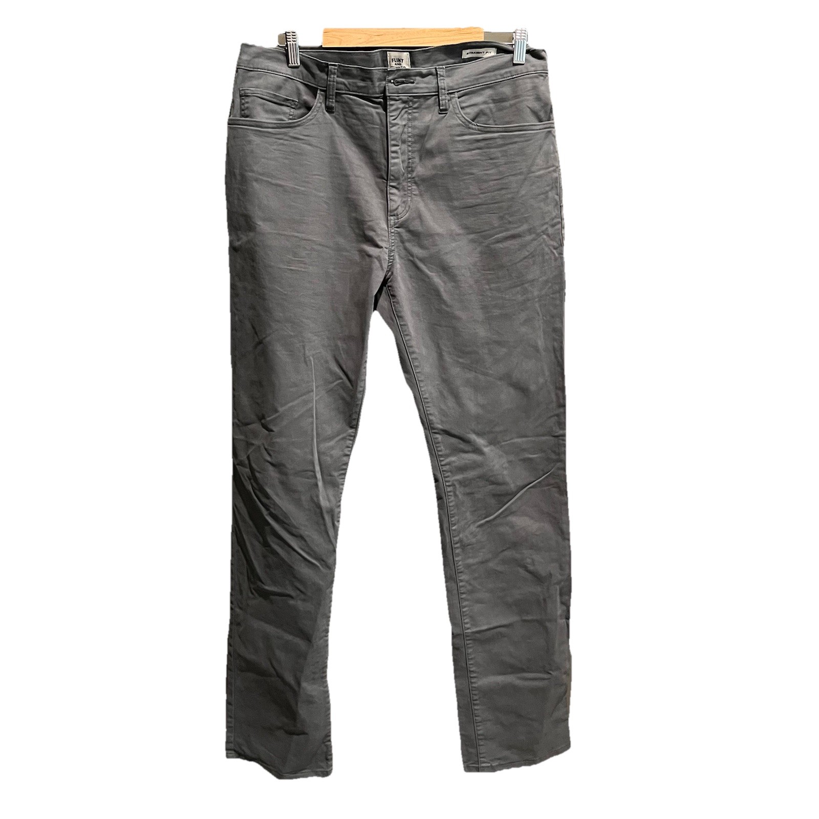 Flint and Tinder Gray Straight Fit 5-Pocket Men’s Pants Size 36 x 34