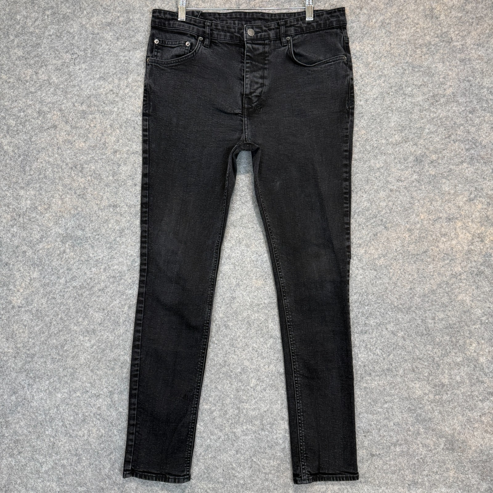 Ksubi Van Winkle Skinny Jeans Mens 34 34×30 Cross Embroidery Button Fly Rocker