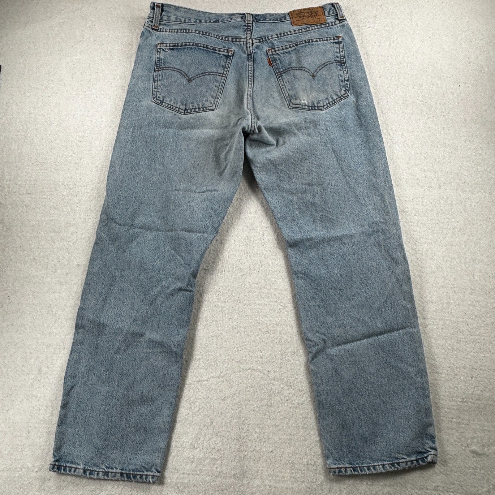 Levi’s 615 Straight Leg Jeans Light Blue Wash Vintage Orange Tab W36 L30 W34 act