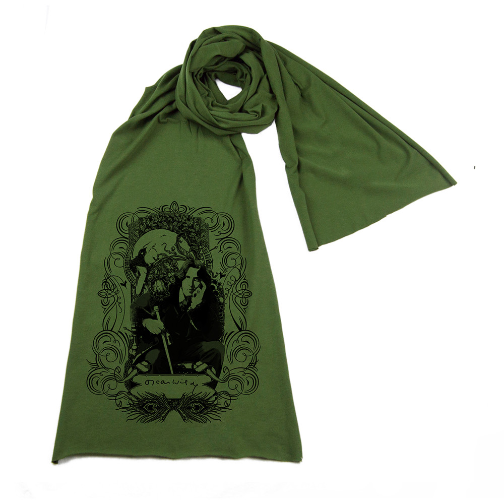 Oscar Wilde Screen printed Cotton Scarf