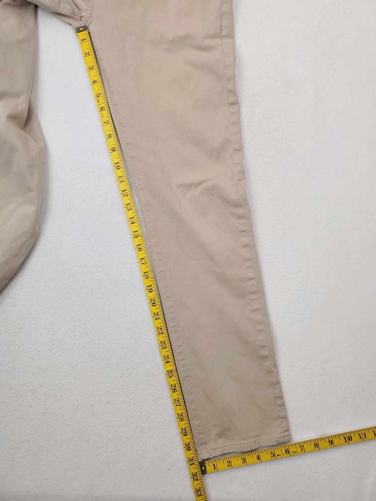 AG Adriano Goldschmied Jeans Mens 32×32 Beige Tellis Modern Slim Tapered Stretch