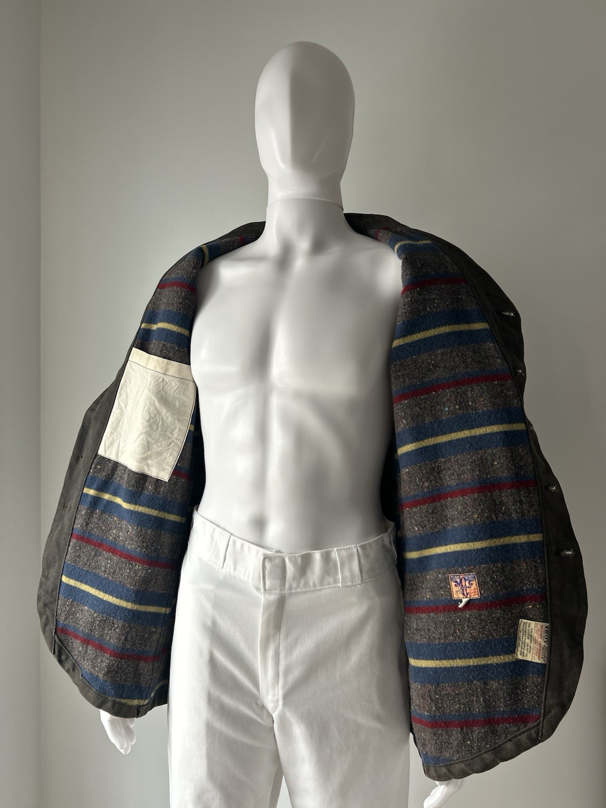 Mister Freedom MFSC Faro Sack Coat 42 HBT Gun Powder Troy Blanket Japan