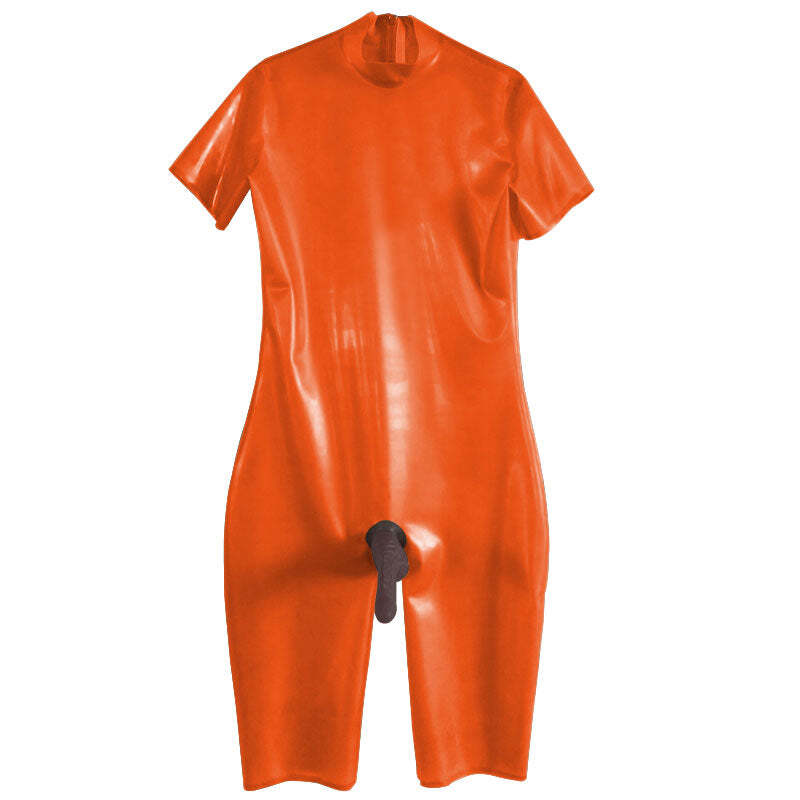 Cosplay Catsuit Latex 100% Rubber Uniforms Suit Baseball Sports Suitable 0.4mm