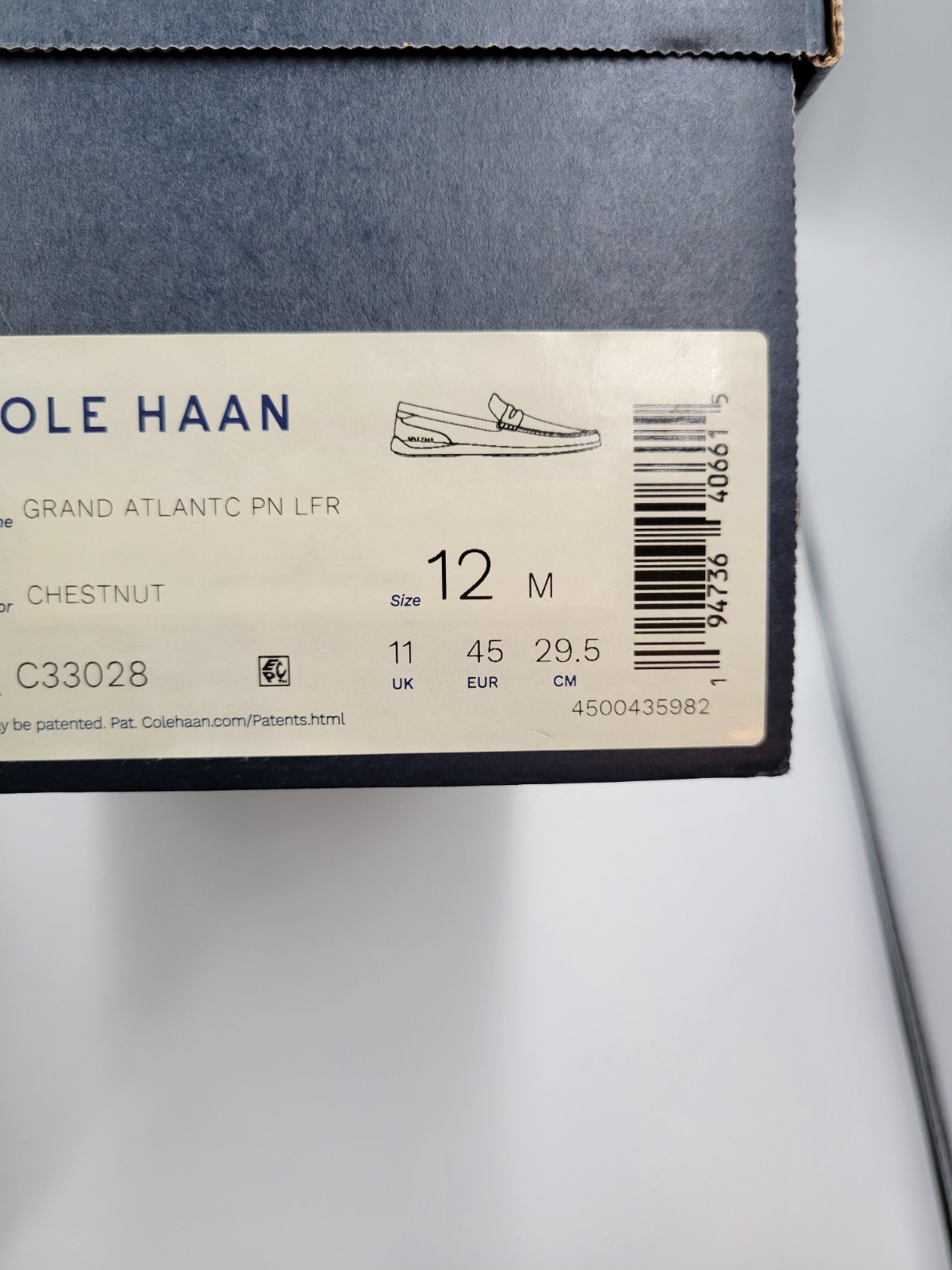 Cole Haan Grand Atlantic Penny Loafer Moc Toe Dress Brown C33028 Men’s Size 12