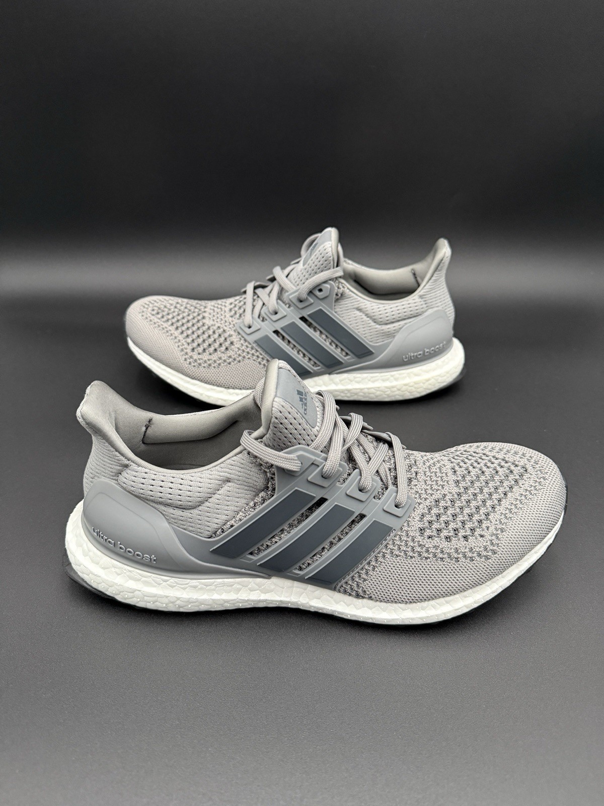 Adidas Ultraboost 1.0 Wolf Grey/White Running Shoes Mens Size HQ4200 G